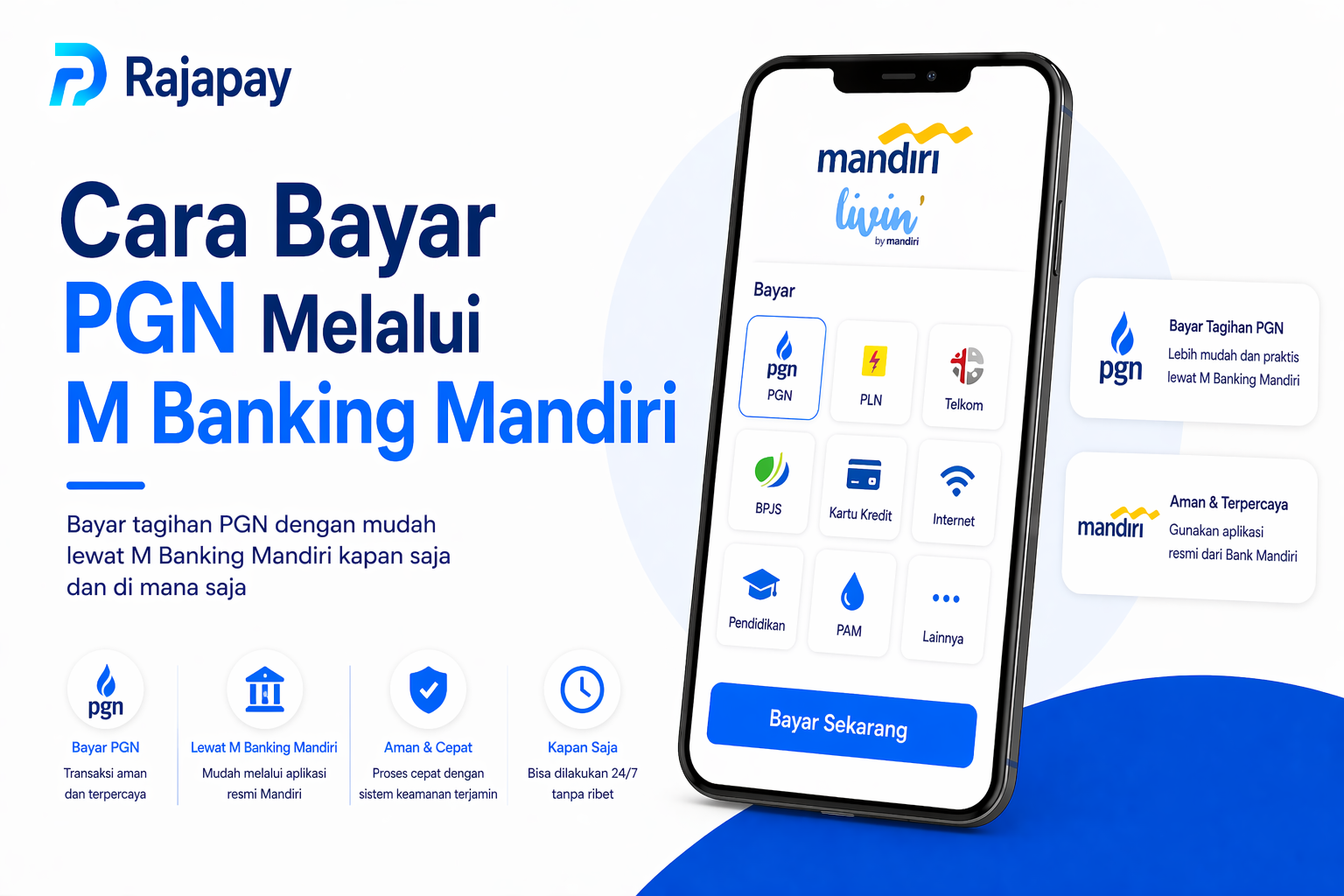 Cara Bayar PGN Melalui M Banking Mandiri