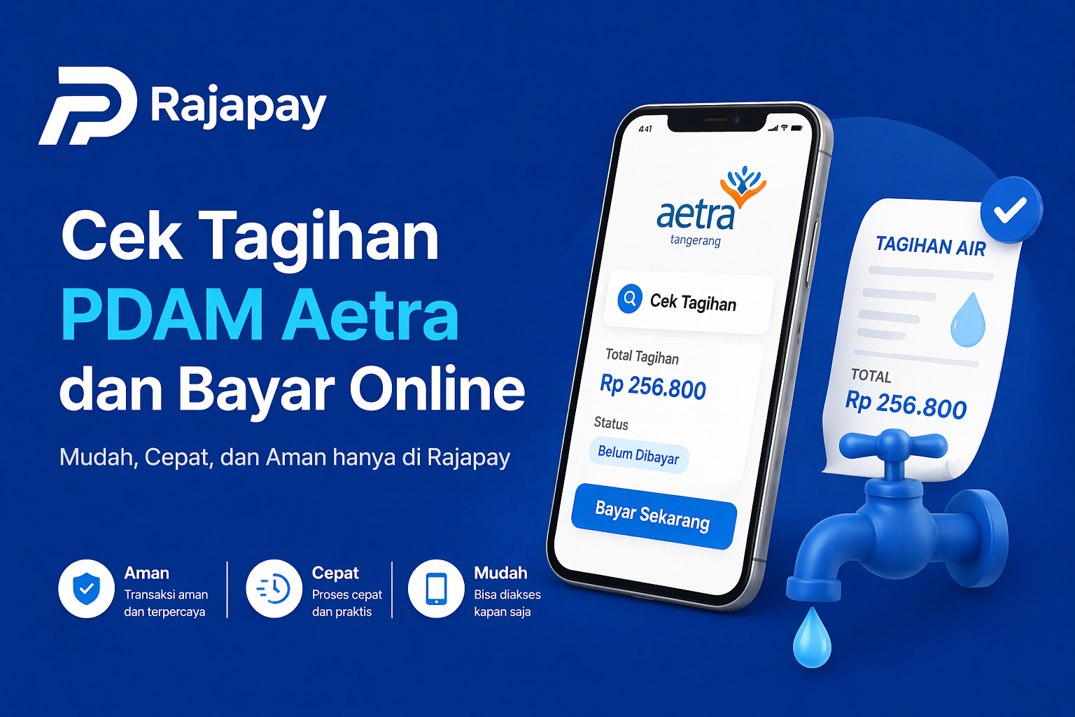 Cek Tagihan PDAM Aetra dan Bayar Online