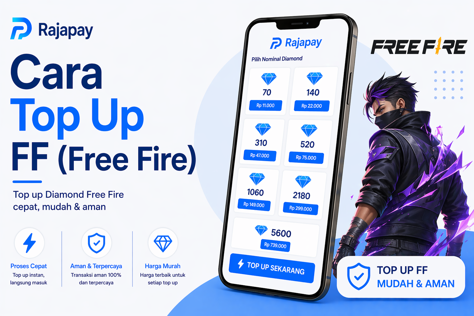 Cara Top Up FF (Free Fire)
