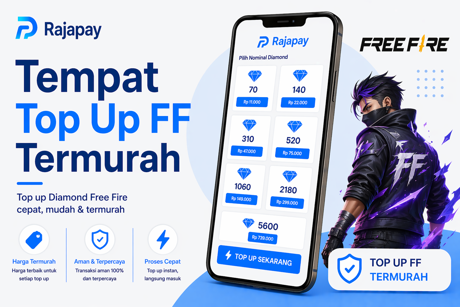 Tempat Top Up FF Termurah