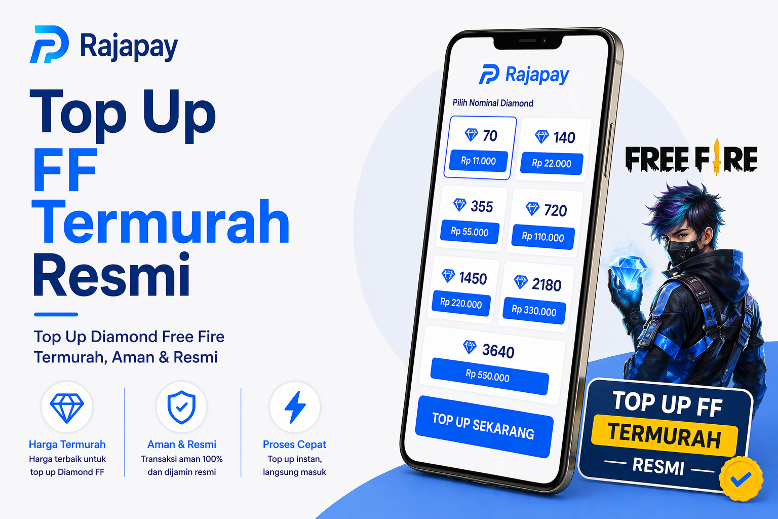 Top Up FF Termurah Resmi