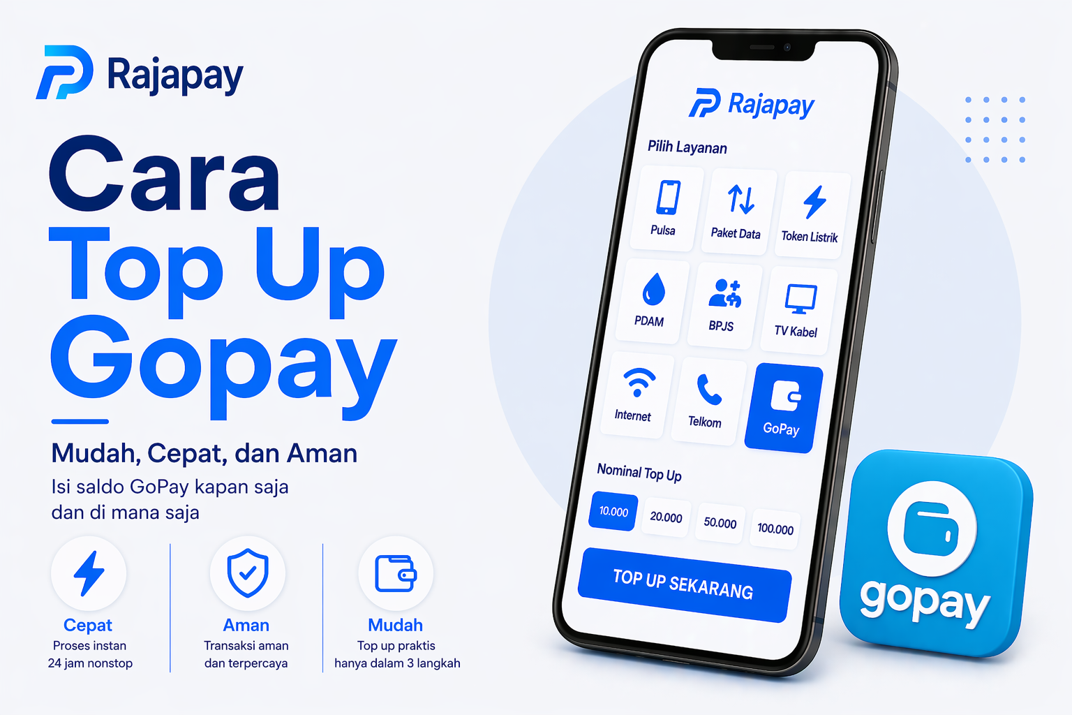 Cara Top Up Gopay